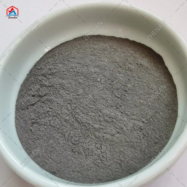 Serbuk silikon logam kelabu perak